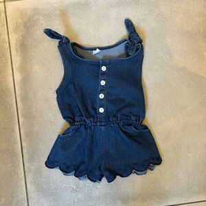 Denim romper